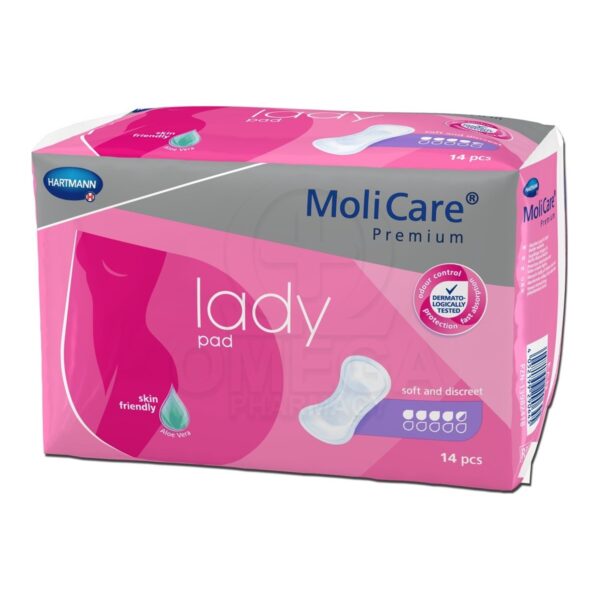 MoliCare - Premium Lady Pad Σερβιέτες Ελαφράς Ακράτειας (4.5 σταγόνες) 14τμχ - Mamaspharmacy (1)